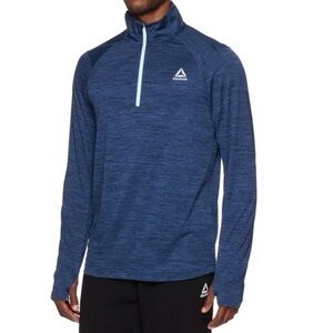 Reebok Blue Performance Jacket with Athletic Cut